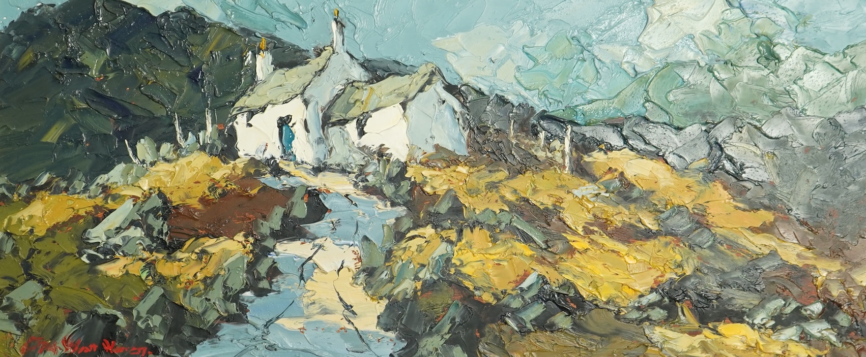 Charles Wyatt Warren, (1908-1993), 'Upland Farm near Nantlle'